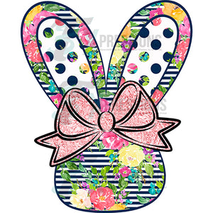 floral bunny with hairbow