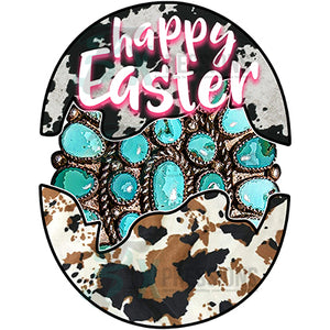 Happy Easter Egg Cowhide