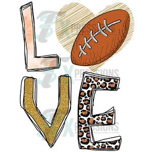 Personalized Love Football