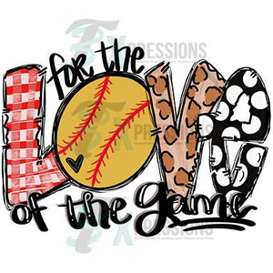 For the Love of the Game Softball, leopard