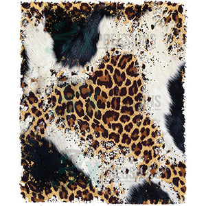 Cow Print and Leopard Pattern square