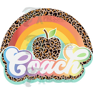 Coach Leopard apple rainbow