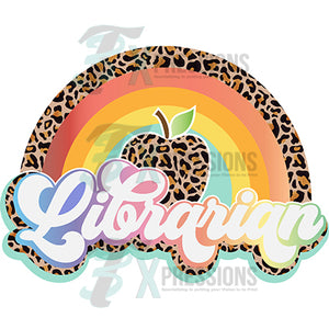 Librarian Leopard Apple Rainbow
