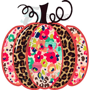 Floral pumpkin