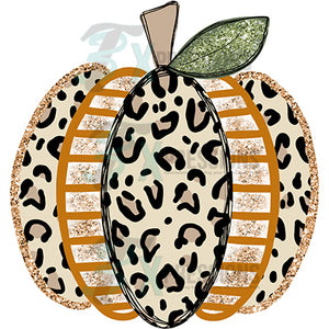 Funky leopard pumpkin