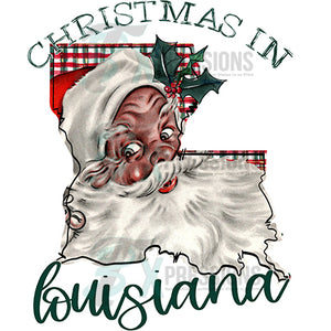 Christmas in Louisiana Brown Santa