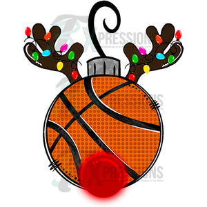 Basketball Reindeer ornament