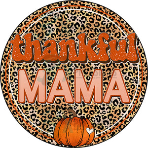 Retro Thankful Mama circle