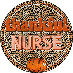 Retro Thankful Nurse circle