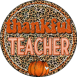 Retro Thankful Teacher Circle