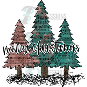 Merry Christmas Trees with Lyrics