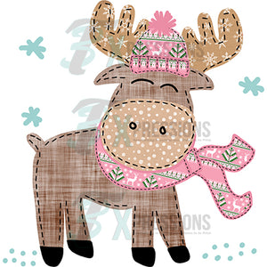 Pink Winter moose