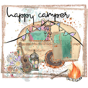 Happy Camper Yellow Camper