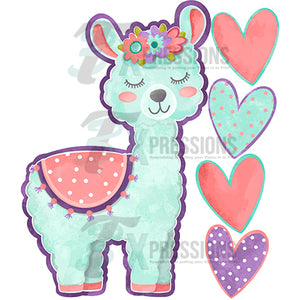 Valentine Llama Love