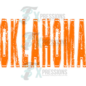 Oklahoma Distressed Orange