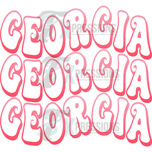 Georgia Pink Ombre Wavy