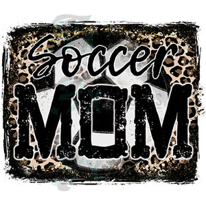 Soccer mom leopard background