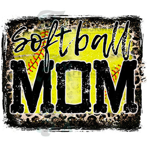 Softball mom Leopard Background