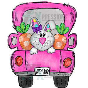 Pink Girls Easter Truck