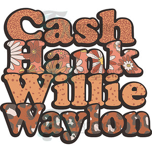 Country Boys Cash Hank WIllie
