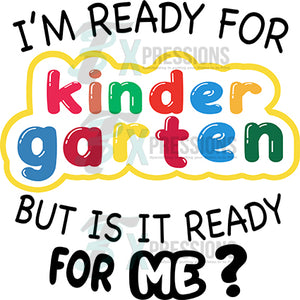 I'm ready for kindergarten