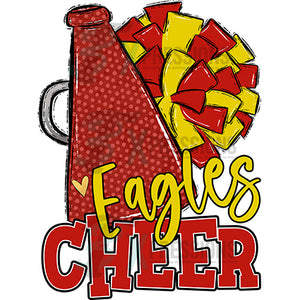 Personalized Red and Yellow Cheer