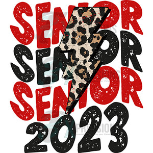 Senior 2023 red and black