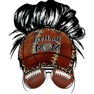 Football mom messy bun