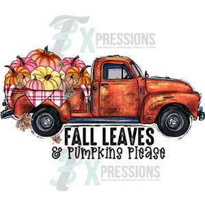 Fall leaves and Pumpkins please