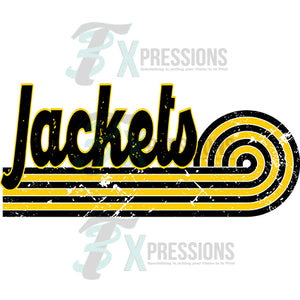 Personalized Retro Lined Team Name