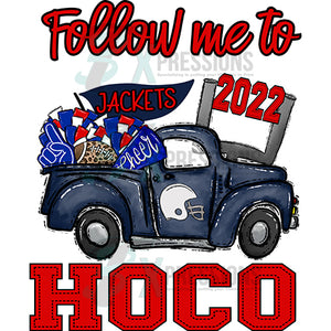 Take me to HOCO Truck Blue and Red