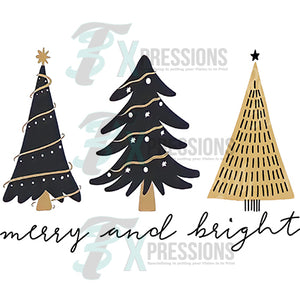 Merry and Bright Christmas Trees