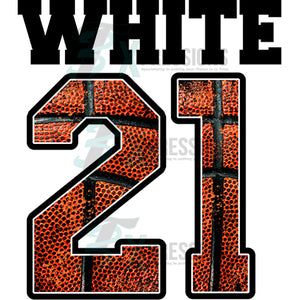 Personalized Basketball number