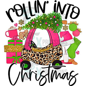 Rollin into Christmas Pink