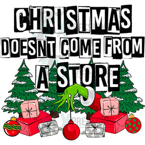 Christmas doesn't come from a store