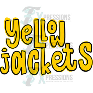 Personallized Yellow Jackets