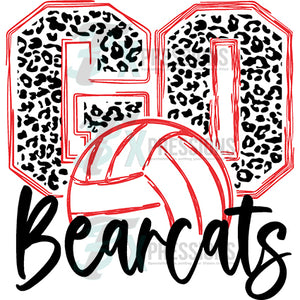 Personalized Leopard Go Volleyball