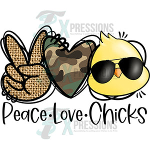 Peace love chicks Easter