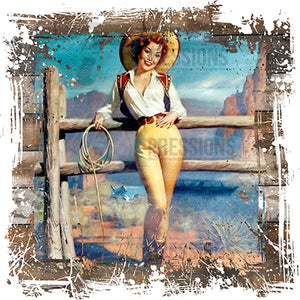 Vintage cowgirl