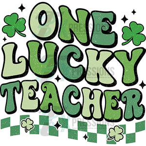 retro One Lucky Teacher