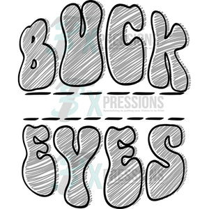 Personalized Sketch Mascot Names BUCKEYES GRAY BLACK