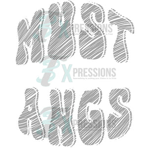 Personalized Sketch Mascot Names MUSTANGS GRAY WHITE