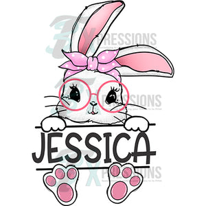 Personalized Pink Bunny