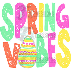 Spring Vibes Heart Egg Bright Colors
