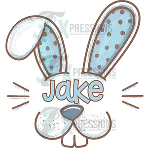 Personalized Blue Bunny