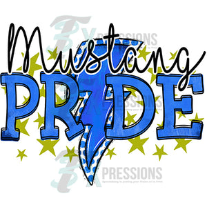 Personalized Blue Pride Yellow stars