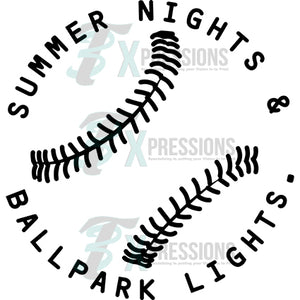 Summer nights and ballpark lights