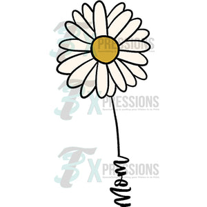 Personalized front facing wildflower (single name)