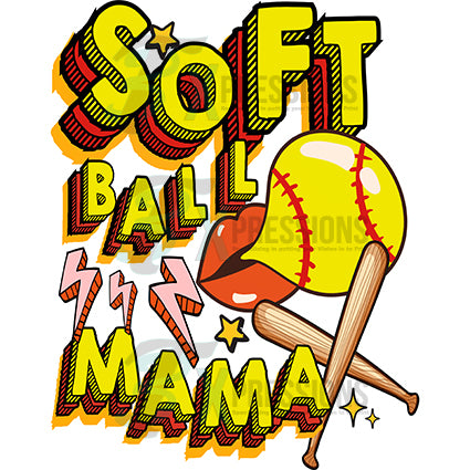 Softball / Baseball Mom or Dad Split Transfer – Rustic Grace Heat