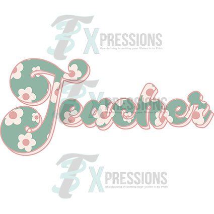 Teacher Vintage Floral